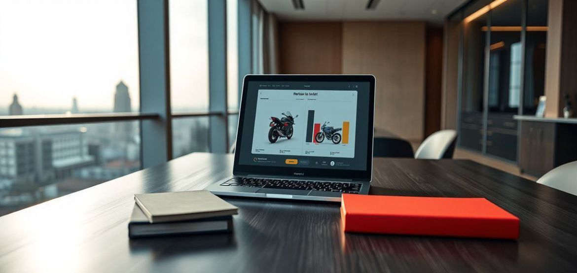 Motorcycle comparison tool showing different bike models