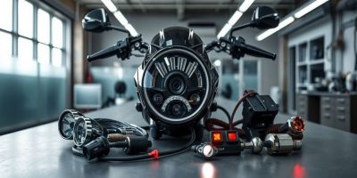 Motorcycle lighting and electrical service at Prime Cycle Services in Nairobi