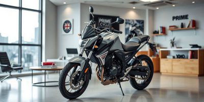 A lineup of various quality used motorcycles from different brands at Prime Cycle Services showroom in Nairobi, Kenya