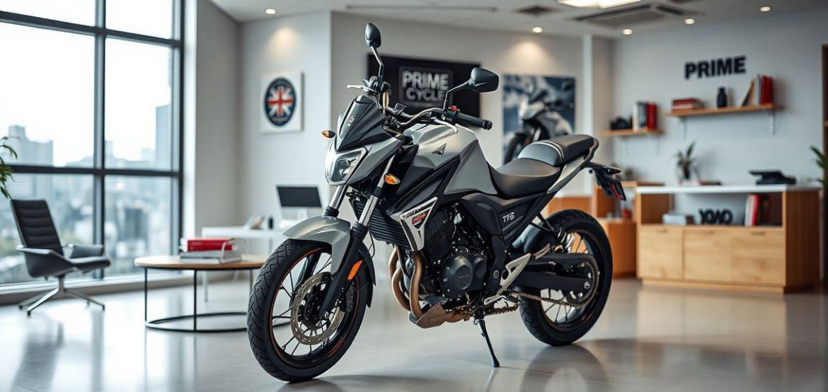 A lineup of various quality used motorcycles from different brands at Prime Cycle Services showroom in Nairobi, Kenya